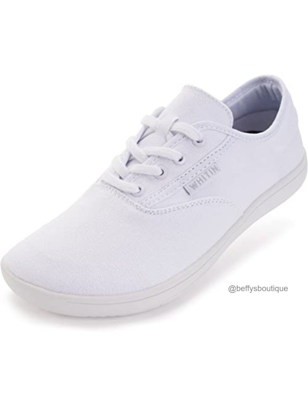 Wide Toe Box Canvas Barefoot Shoes Zero Drop Walking Sneakers